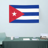 Bannière drapeau de Cuba (Salon professionnel)