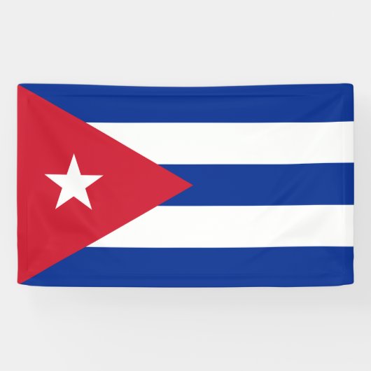 Bannière drapeau de Cuba (Horizontal)