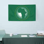 Bannière drapeau de l'Union africaine (Salon professionnel)