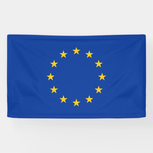 Bannière drapeau de l'Union européenne (Horizontal)