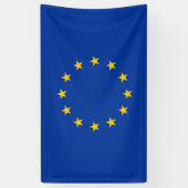 Bannière drapeau de l'Union européenne (Vertical)