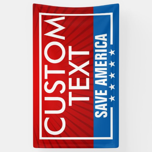 Bannière drapeau de Trump Save America (Vertical)