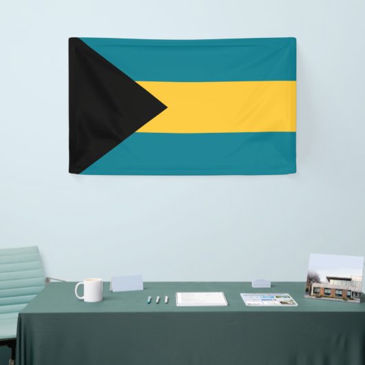 Bannière drapeau des Bahamas (Salon professionnel)