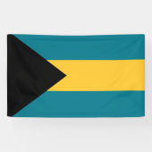 Bannière drapeau des Bahamas (Horizontal)