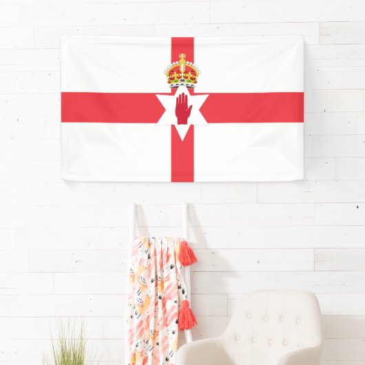 Bannière drapeau d'Irlande du Nord (En situation)
