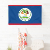 Bannière drapeau du Belize (En situation)