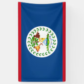 Bannière drapeau du Belize (Vertical)