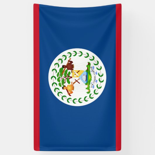 Bannière drapeau du Belize (Vertical)