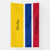 Bannière drapeau Hecho en Colombia (Vertical)