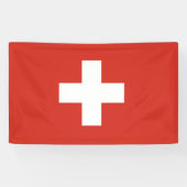 Bannière drapeau suisse (Horizontal)