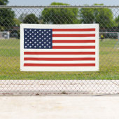 Bannière drapeau US de grande qualité (En situation)