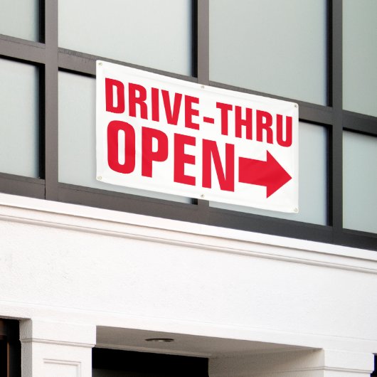 Bannière Drive-Thru Pour Restaurants De Restaurati (Bâtiment extérieur)