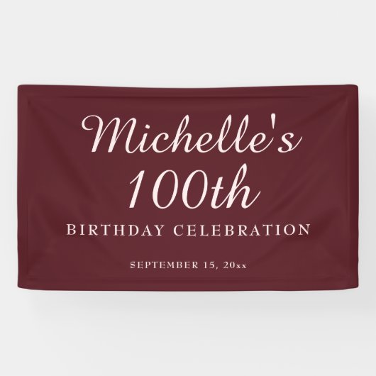 Bannière du 100e anniversaire de la fête de Bourgo (Horizontal)