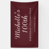 Bannière du 100e anniversaire de la fête de Bourgo (Vertical)