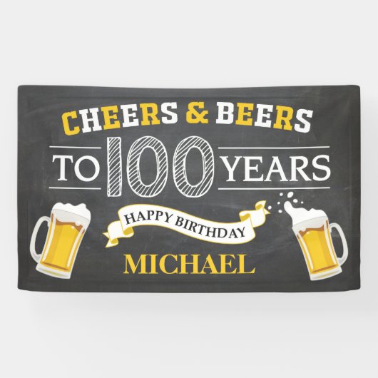 Bannière du 100e anniversaire de la fête des bière (Horizontal)