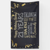 Bannière du 21e anniversaire - 21 ans en heures et (Vertical)