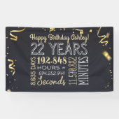 Bannière du 22e anniversaire - 22 ans en heures Go (Horizontal)