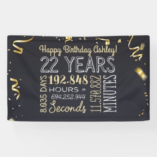 Bannière du 22e anniversaire - 22 ans en heures Go