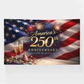 Bannière du 250e anniversaire de l'Amérique (Horizontal)