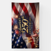 Bannière du 250e anniversaire de l'Amérique (Verticale)