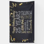 Bannière du 25e anniversaire - 25 ans en heures et (Vertical)