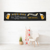 Bannière du 30e anniversaire pour les réjouissance (En situation)