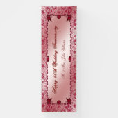 Bannière du 40e anniversaire de Ruby Happy Mariage (Verticale)