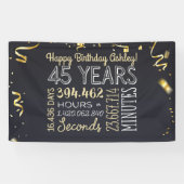 Bannière du 45e anniversaire - 45 ans en heures et (Horizontal)