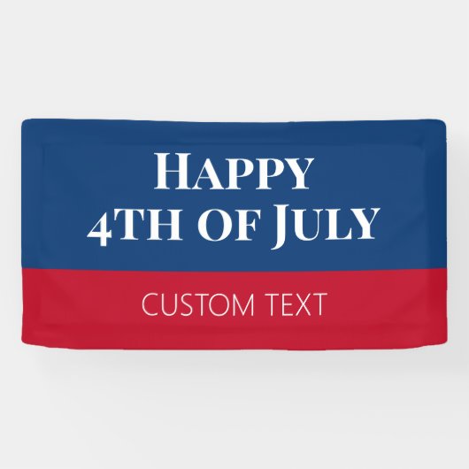 Bannière du 4 juillet (Horizontal)