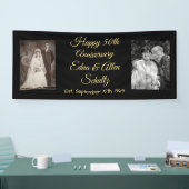 Bannière du 50e anniversaire Black and Gold (Salon professionnel)