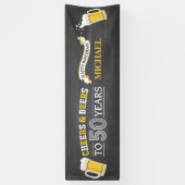 Bannière du 50e anniversaire de la fête des bières (Vertical)