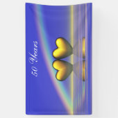 Bannière du 50e anniversaire des Coeurs d'or (Vertical)
