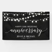 Bannière du 50e anniversaire du Mariage Black Mode (Horizontal)