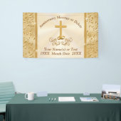 Bannière du 50e anniversaire Gold Christian Person (Salon professionnel)