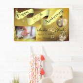 Bannière du 50ème Mariage avec photo (En situation)