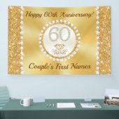 Bannière du 60e anniversaire du Mariage, Diamond é (Salon professionnel)