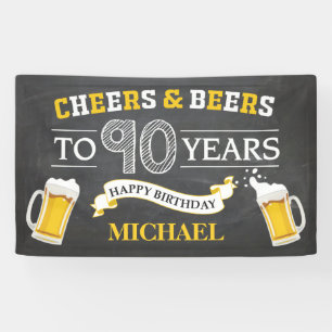 Bannière du 90e anniversaire de la fête des biè