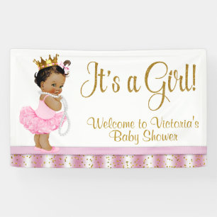 Bannière du Baby shower de la Princesse Africaine