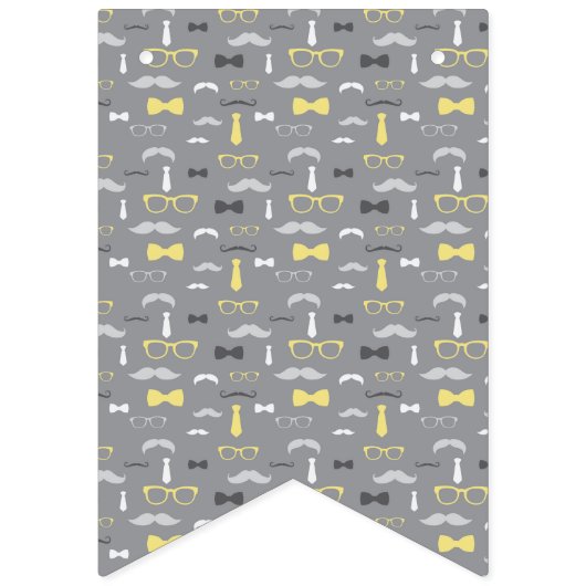 Bannière du Baby shower Little Man (Deuxième drapeau)