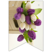 Bannière du Bunple Tulips violet et blanc (Premier drapeau)