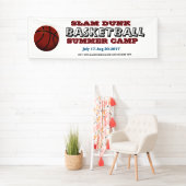 Bannière du camp d'été de basket-ball (En situation)