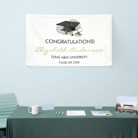 Bannière du capot de diplôme tiré à la main (Salon professionnel)