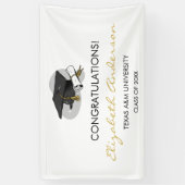 Bannière du capot de diplôme tiré à la main (Vertical)