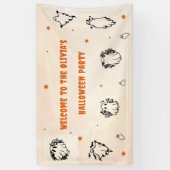 Bannière du crâne gothique Vintage d'Halloween (Vertical)