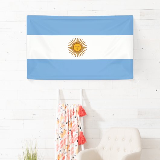 Bannière du drapeau argentin (En situation)