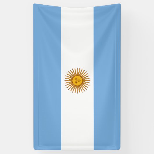 Bannière du drapeau argentin (Vertical)