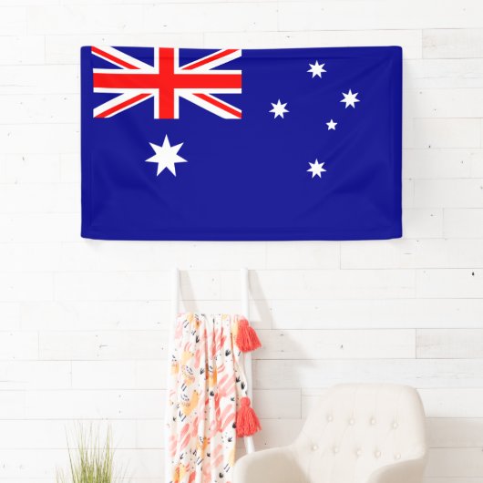 Bannière du drapeau australien (En situation)