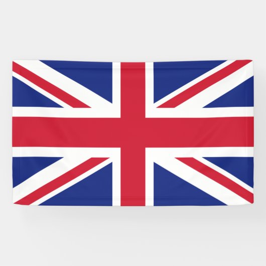 Bannière du drapeau britannique Union Jack (Horizontal)