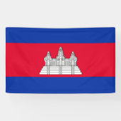 Bannière du drapeau cambodgien (Horizontal)