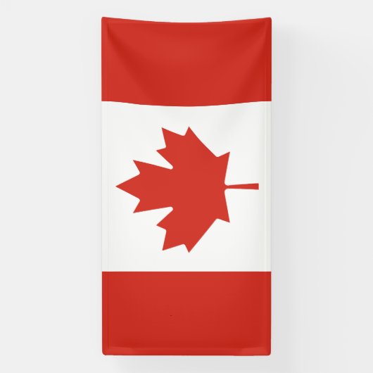 Bannière du drapeau canadien patriotique (Verticale)